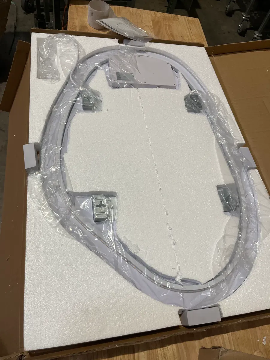 24 in. W x 36 in. H Irregular Novelty/Specialty Frameless LED Light Anti-Fog Wall Bathroom Vanity Mirror with Backlit - image 3