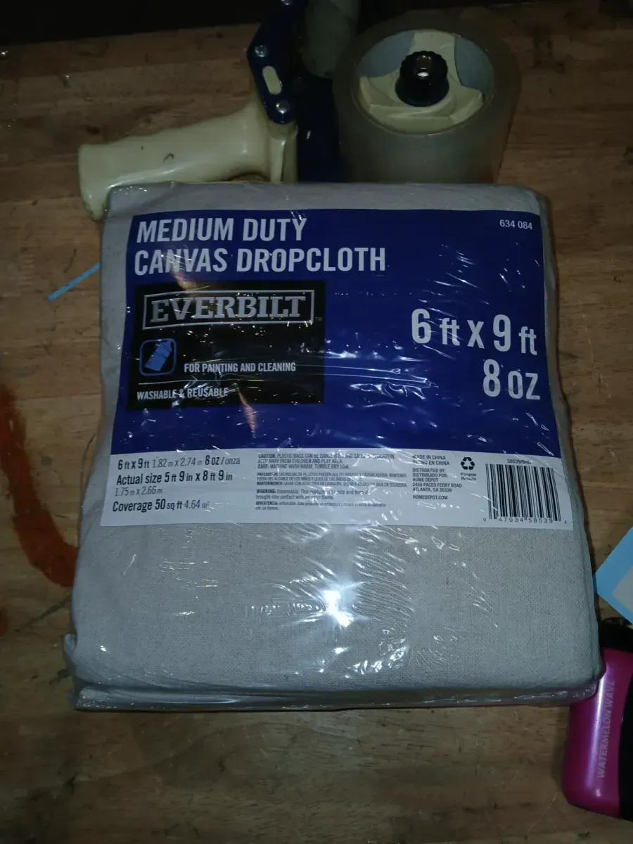 *** Pack of 6 *** & 6 ft. x 9 ft. Medium Duty Canvas Drop Cloth - image 2