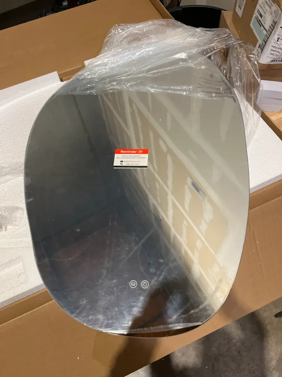 24 in. W x 36 in. H Irregular Novelty/Specialty Frameless LED Light Anti-Fog Wall Bathroom Vanity Mirror with Backlit - image 4