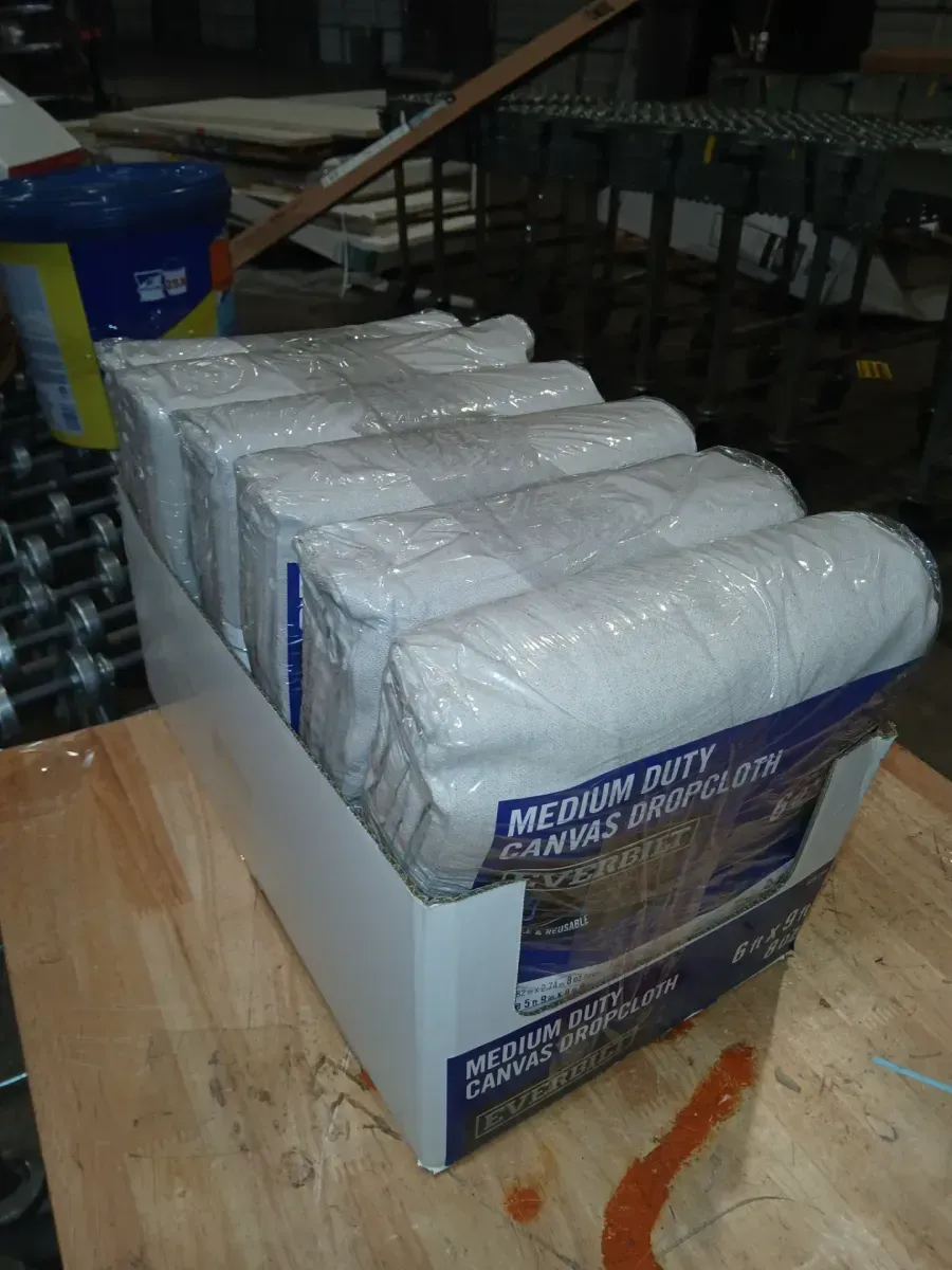 *** Pack of 6 *** & 6 ft. x 9 ft. Medium Duty Canvas Drop Cloth - image 3