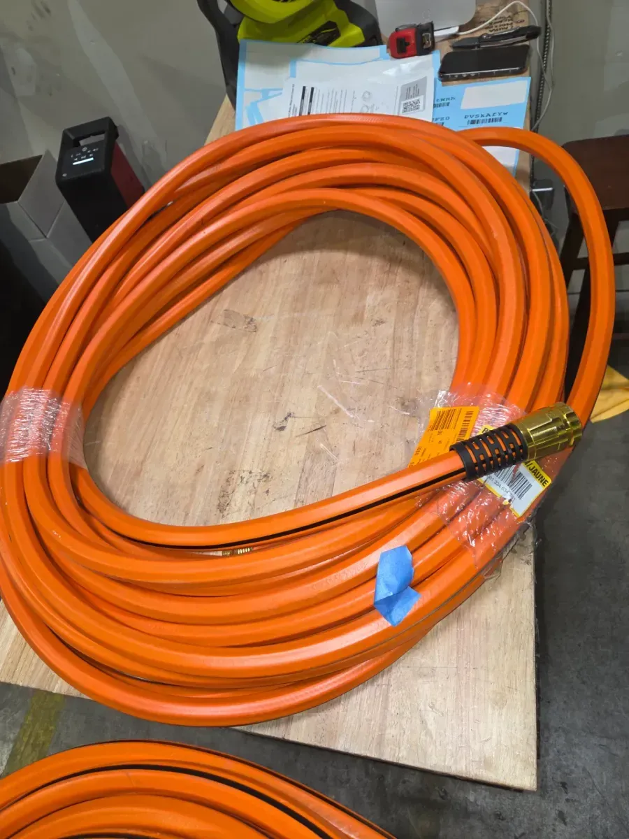 Husky 5 in. Brass Twist Nozzle, 3/4 in. x 100 ft. Max Duty Hose, 4500 sq. ft. Sprinkler and 175 ft. Hose Reel Combo - image 3