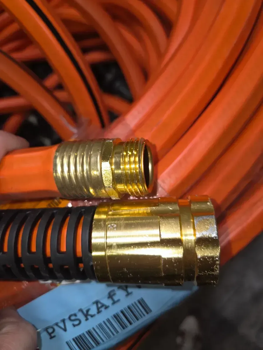 Husky 5 in. Brass Twist Nozzle, 3/4 in. x 100 ft. Max Duty Hose, 4500 sq. ft. Sprinkler and 175 ft. Hose Reel Combo - image 4