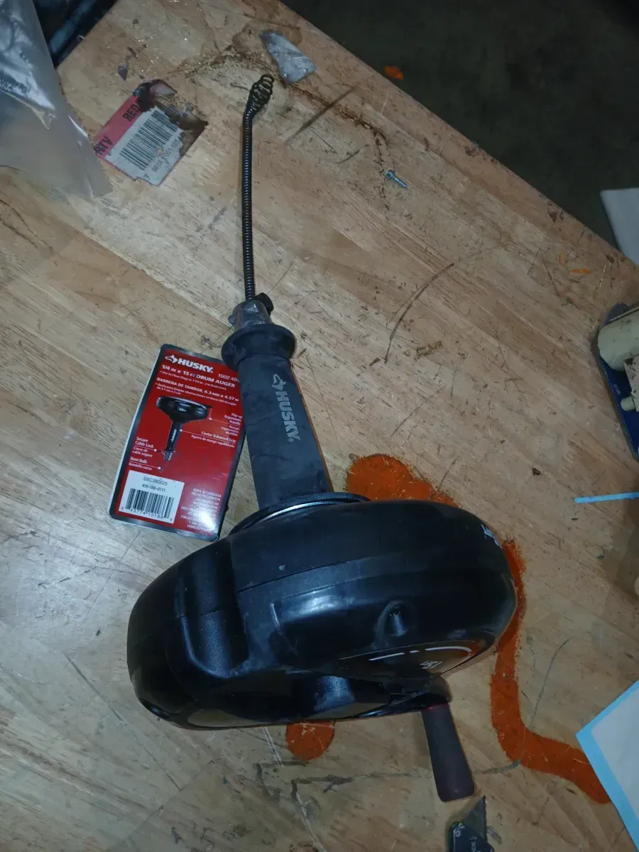 15 ft. Manual Drain Snake Compact Drum Auger for Sink, Shower and Tub Clogs - image 2