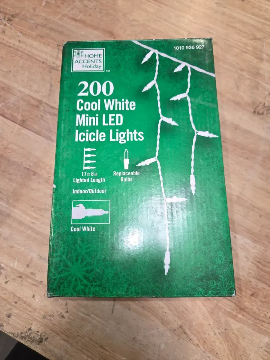 Home Holiday Accent Home Accents Holiday 200 Count Cool White Mini LED Icicle Lights # 1010936927 # 24RT2562415CW - image 3