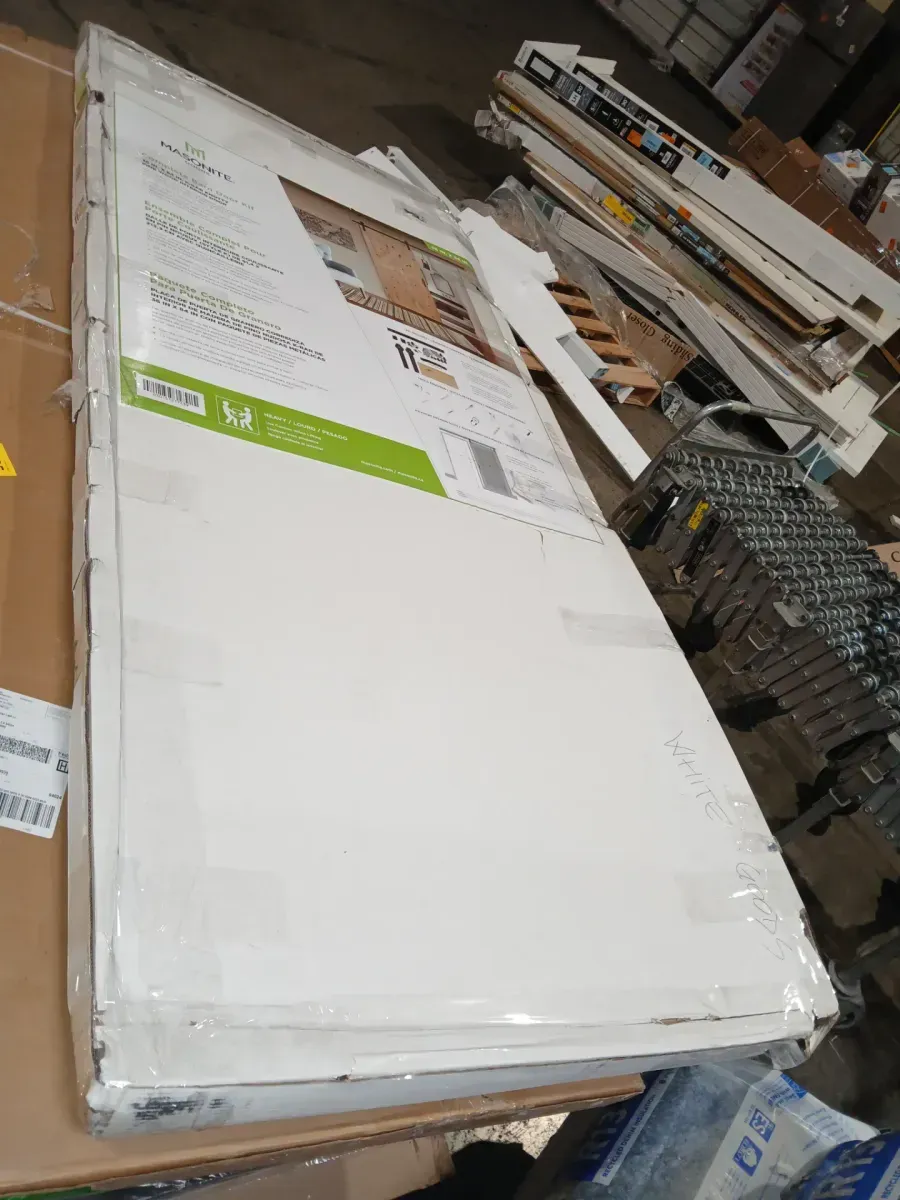 4.8 in. Sliding Barn Door Floor Guide (2-Pack) and 36 in. x 84 in. Interior Sliding Barn Door Slab with Hardware Kit - image 6