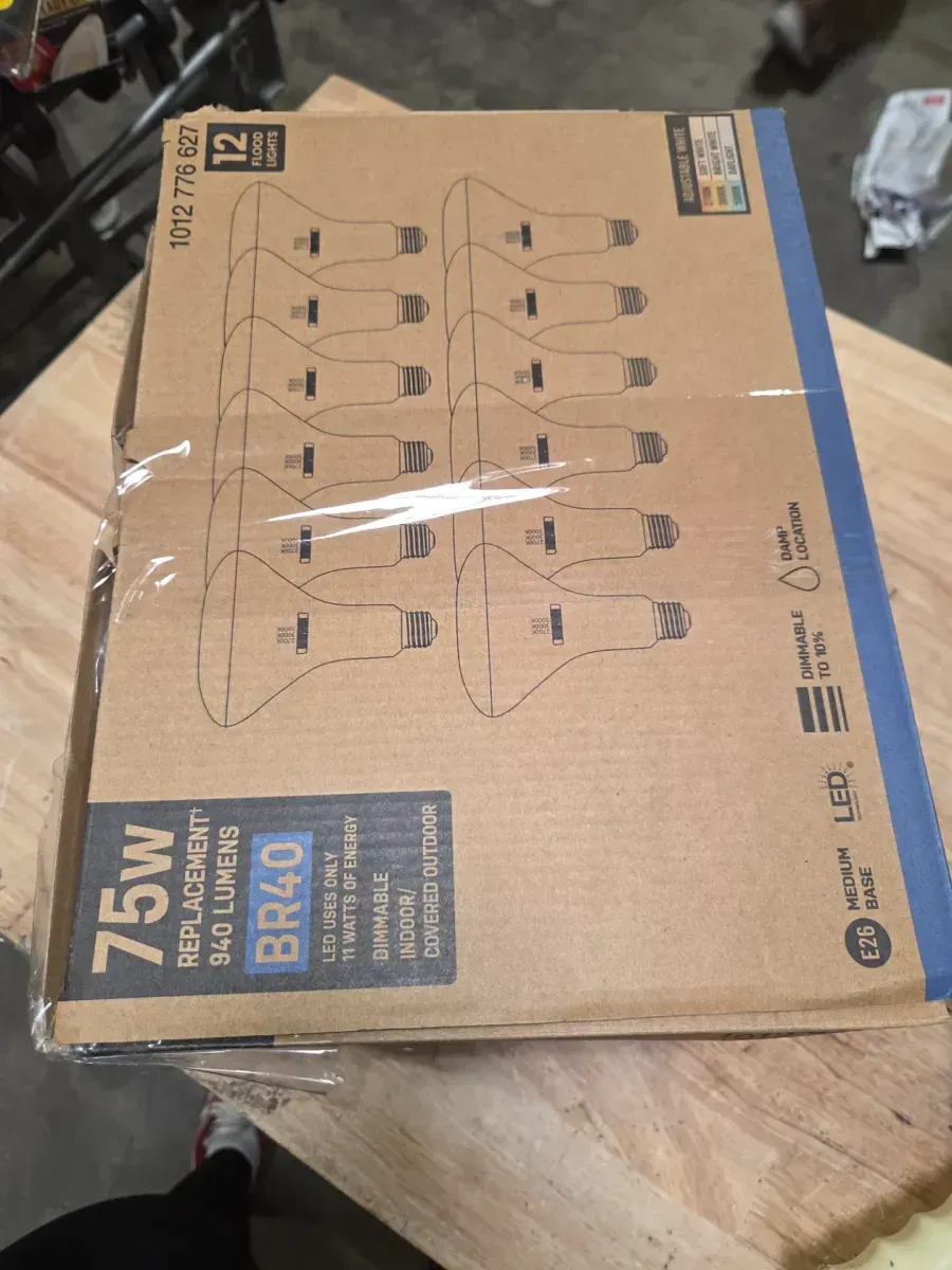 75-Watt Equivalent BR40 Dimmable LED Light Bulb With Selectable Color Temperature (12-Pack) - image 5