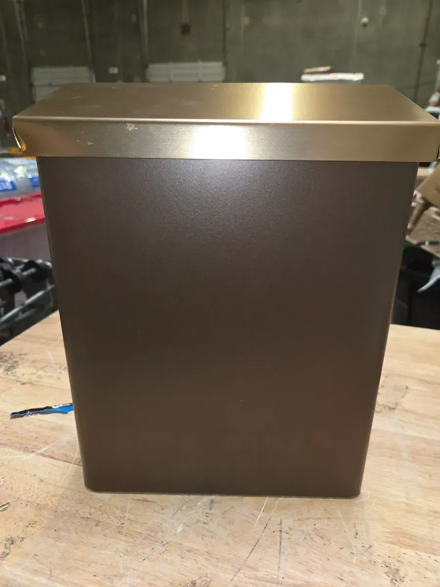 Designer Venetian Bronze with Brushed Brass, Medium, Steel, Locking, Wall Mount Mailbox - image 3