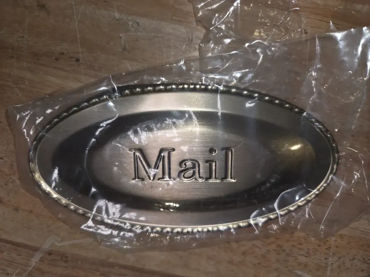 Designer Venetian Bronze with Brushed Brass, Medium, Steel, Locking, Wall Mount Mailbox - image 6