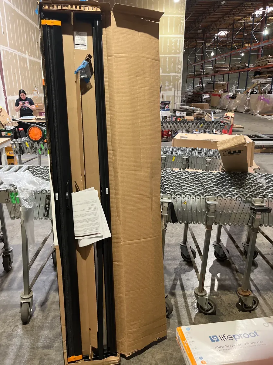 72 in. x 80 in. LuminAire White for Double Entry Door 68 in.-72 in. Universal Handed Aluminum Retractable Screen Door - image 3