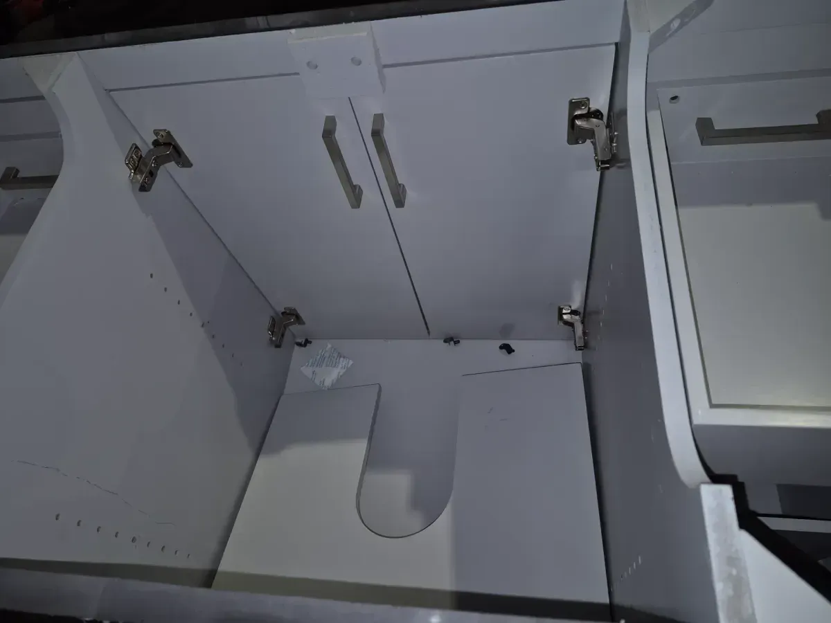 *** It does not include the sink—it is just the cabinet.*** Sepal 48 in. Single Sink Dove Gray Bath Vanity with White Engineered Marble Top (Assembled) - image 5