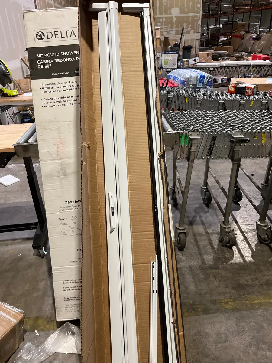 36 in. x 84 in. LuminAire White for Single Entry Door 32 in.-36 in. Universal Handed Aluminum Retractable Screen Door - image 3