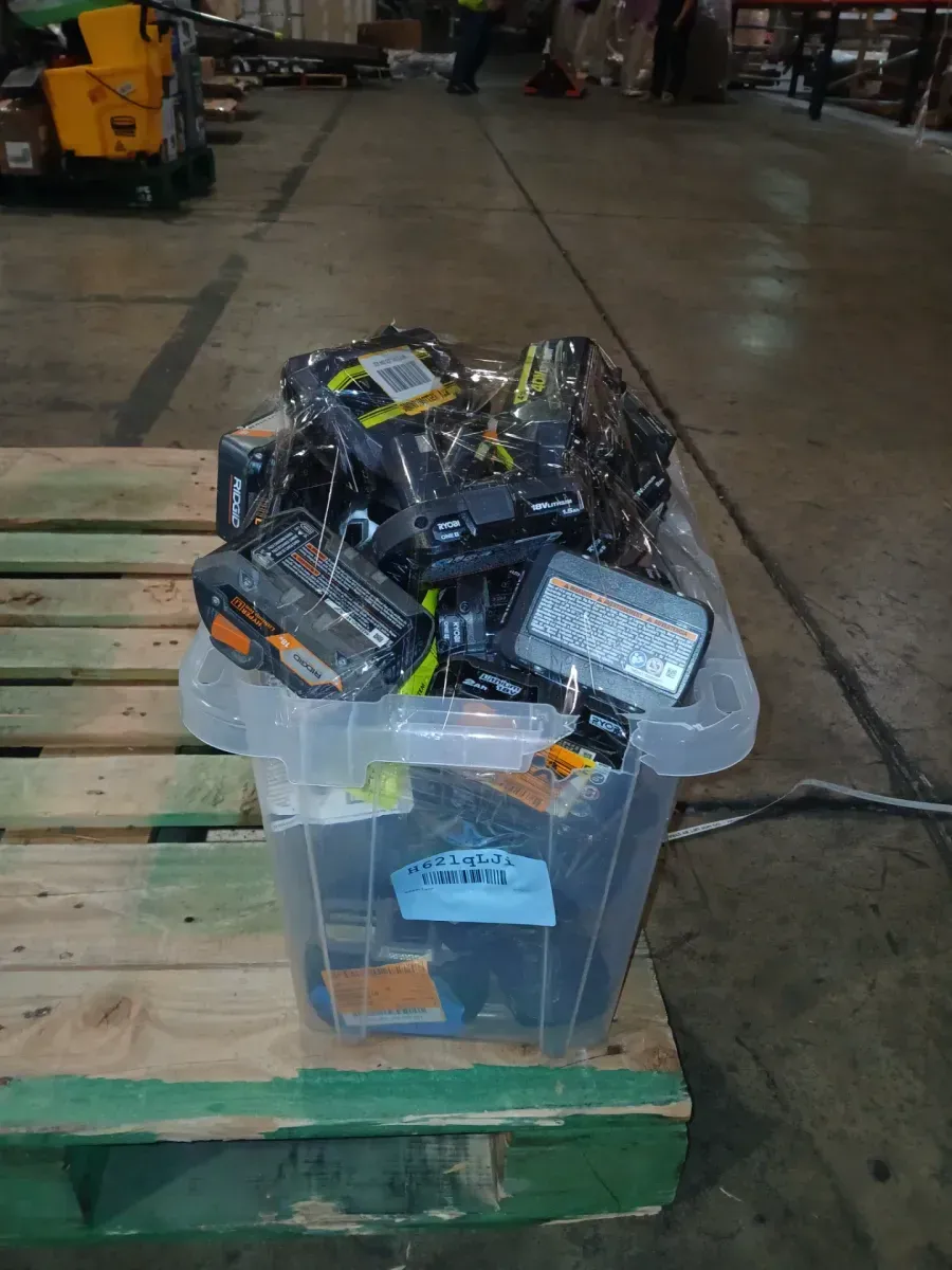 Box of non-functional batteries from various brands - image 2