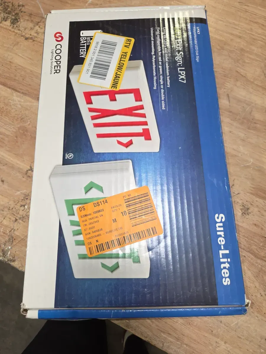 LPX 1.09 Watt White Integrated LED Exit Sign, Self-Powered - image 5