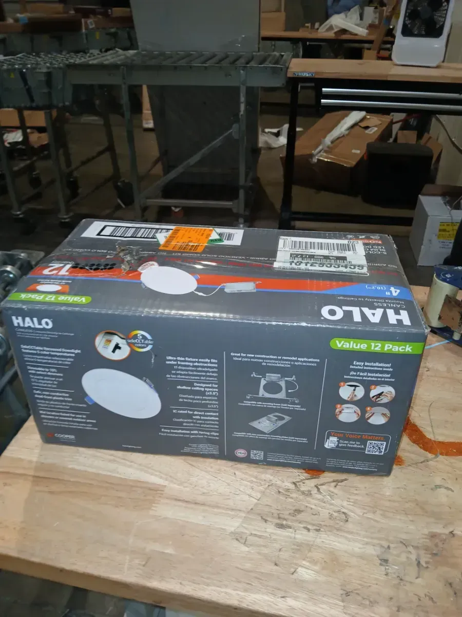 HLBSL 4 in. Canless Integrated LED, 600 Lumens, 5CCT, White (12-Pack) - image 4