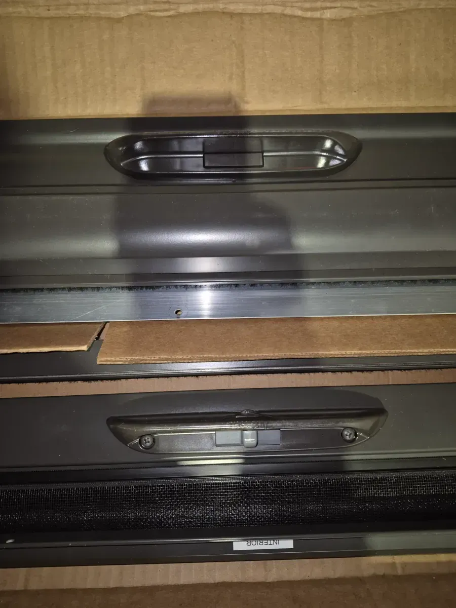 72 in. x 84 in. LuminAire Bronze for Double Entry Door 68 in.-72 in. Universal Handed Aluminum Retractable Screen Door - image 6