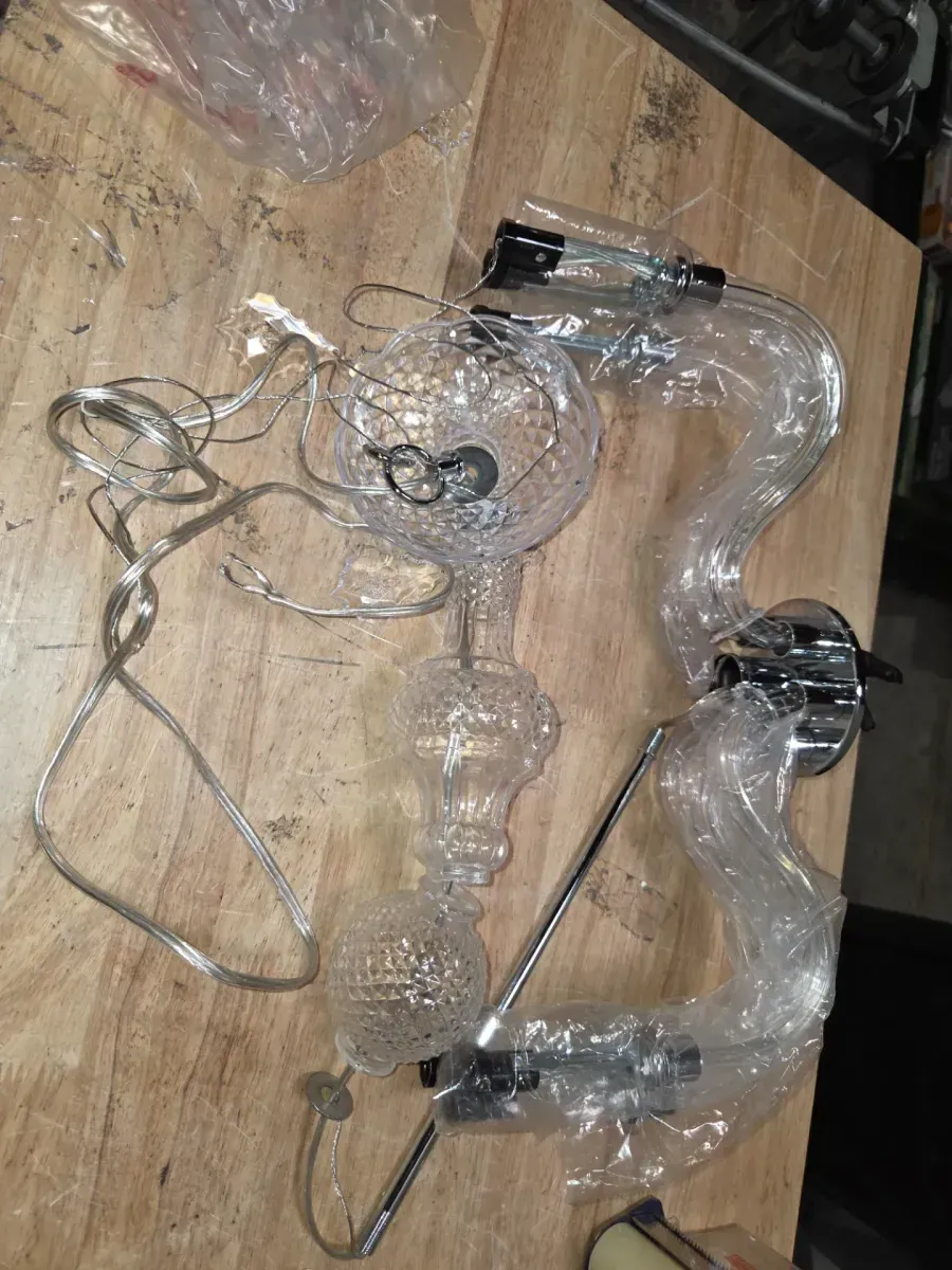 Maria Theresa 6-Light Chrome with Clear Acrylic Chandelier - image 2