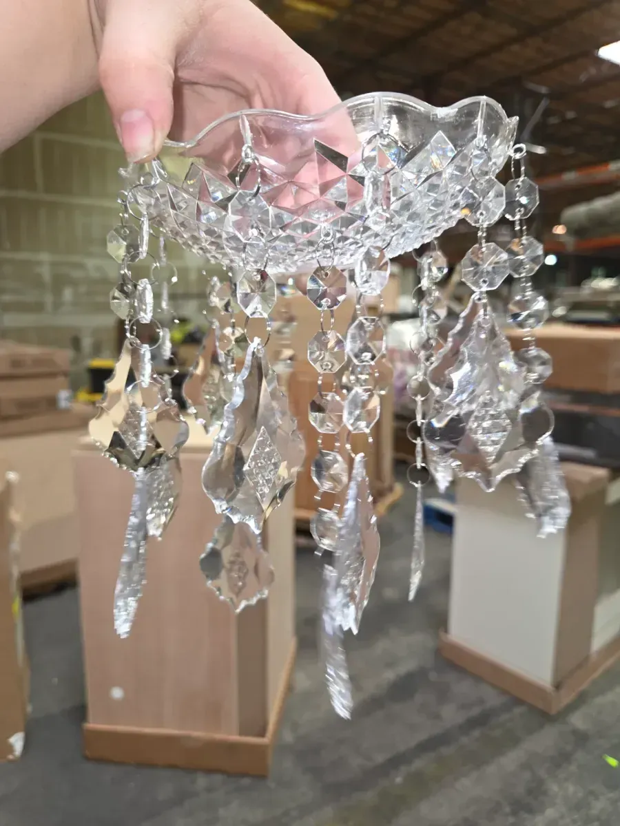 Maria Theresa 6-Light Chrome with Clear Acrylic Chandelier - image 3