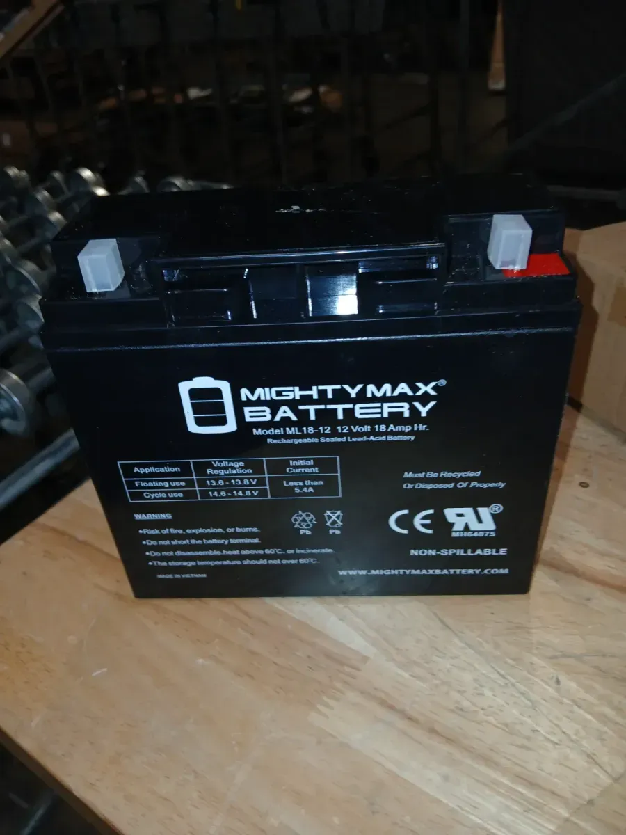 12-Volt 18 Ah Sealed Lead Acid (SLA) Rechargeable Battery - image 3