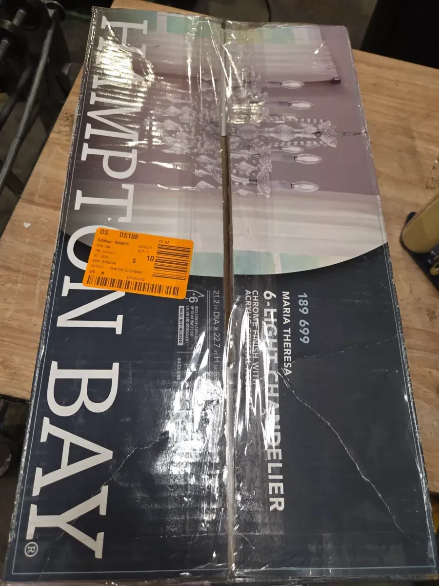 Maria Theresa 6-Light Chrome with Clear Acrylic Chandelier - image 9