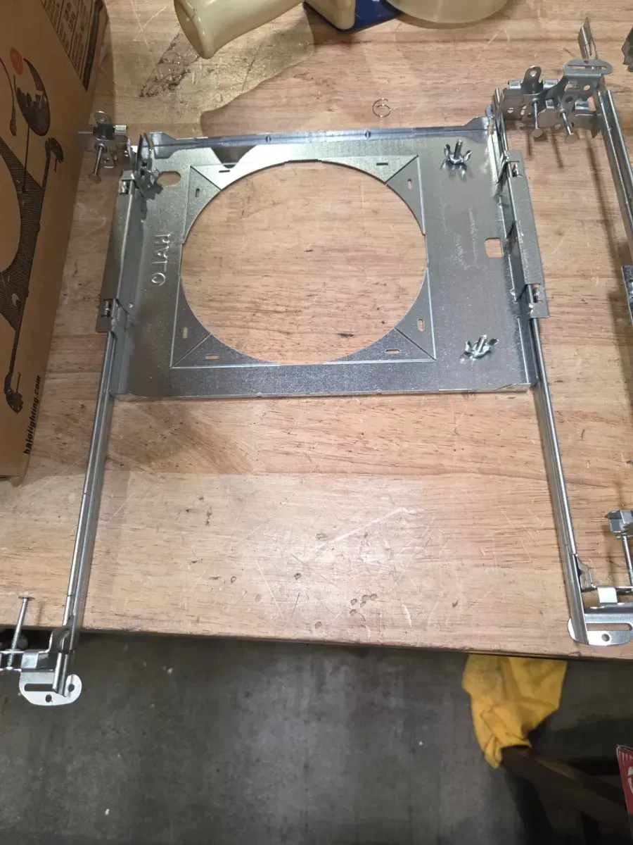 HL 6 in. Mounting Frame for Round and Square Canless Recessed Fixtures (6-Pack) - image 2