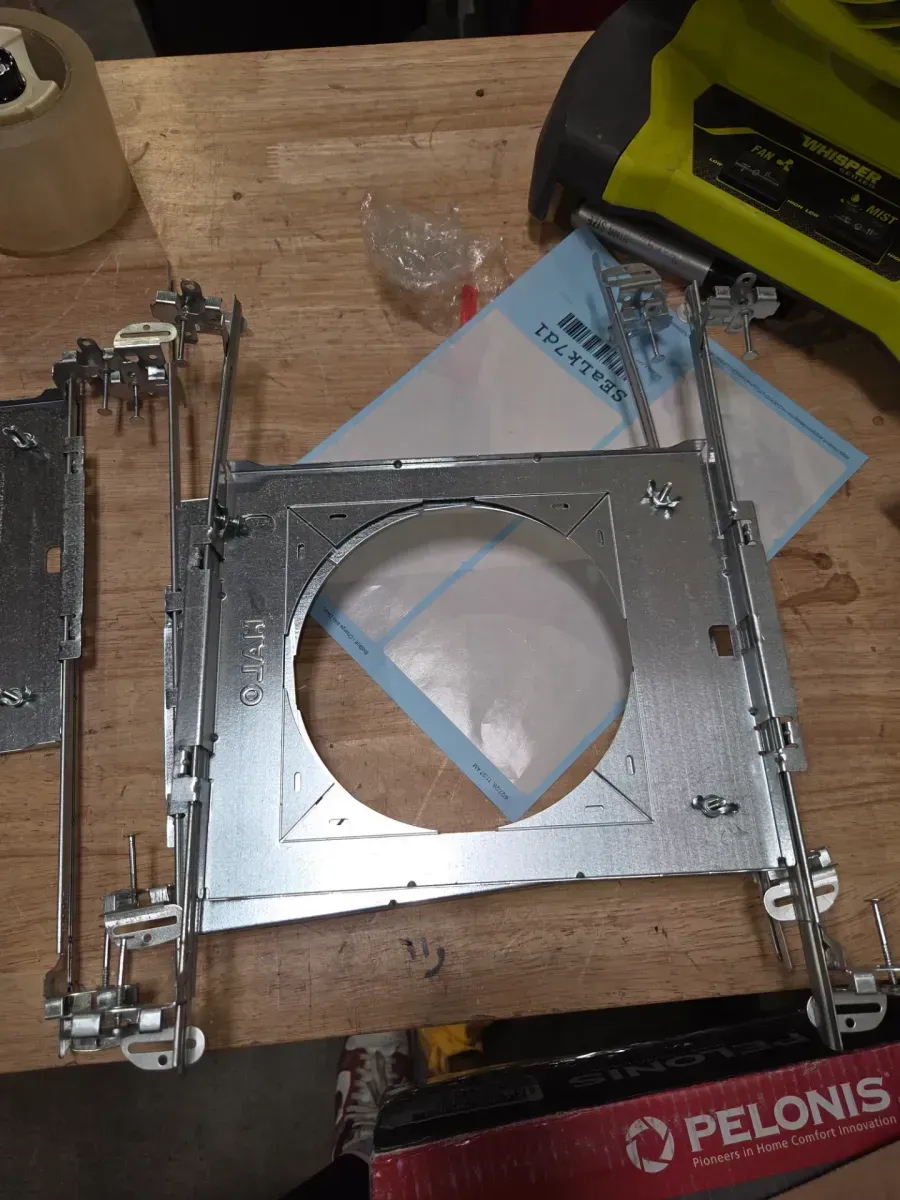 HL 6 in. Mounting Frame for Round and Square Canless Recessed Fixtures (6-Pack) - image 3