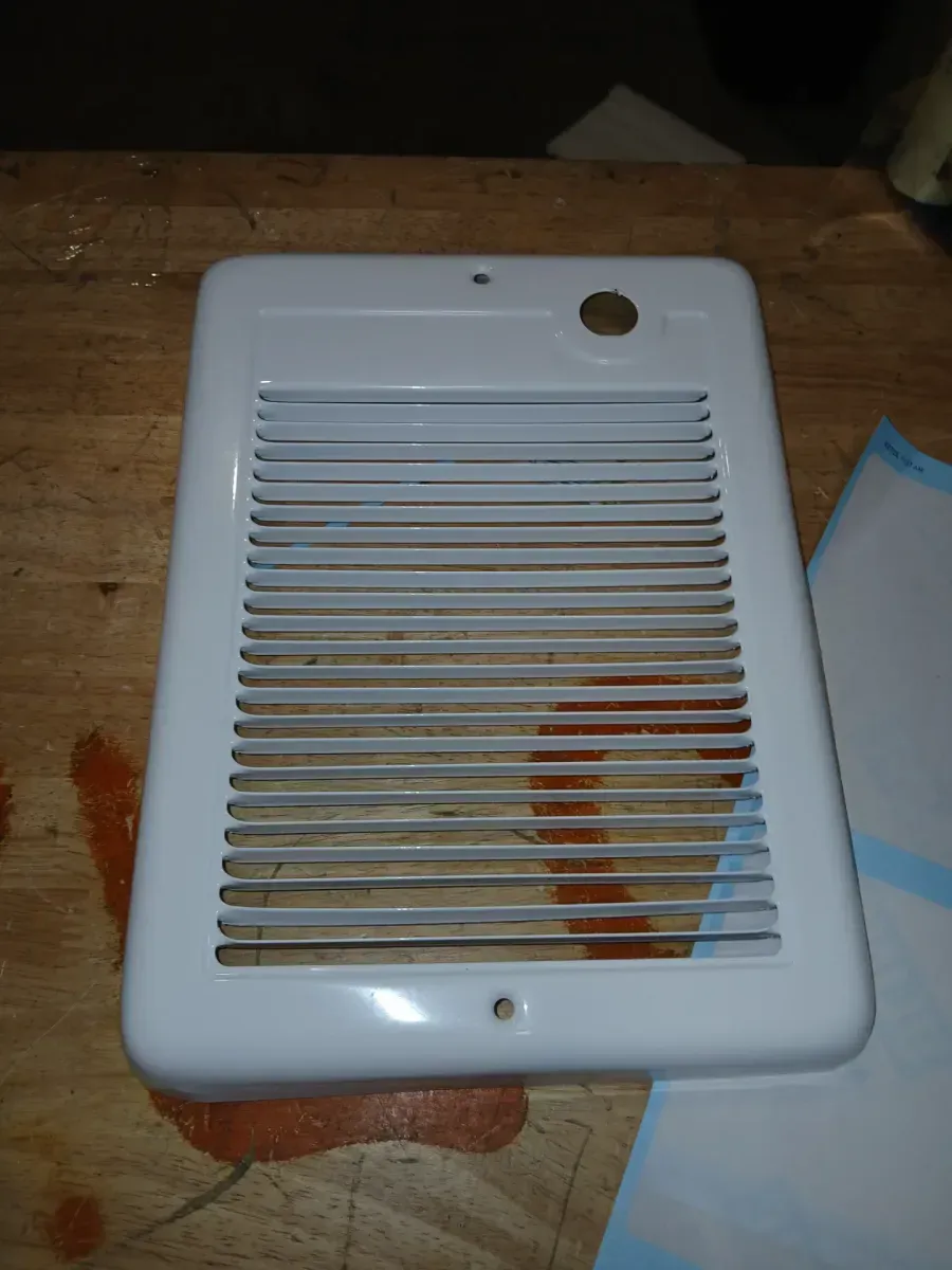 120-volt 1,000-watt Com-Pak In-wall Fan-forced Electric Heater in White with Thermostat - image 2