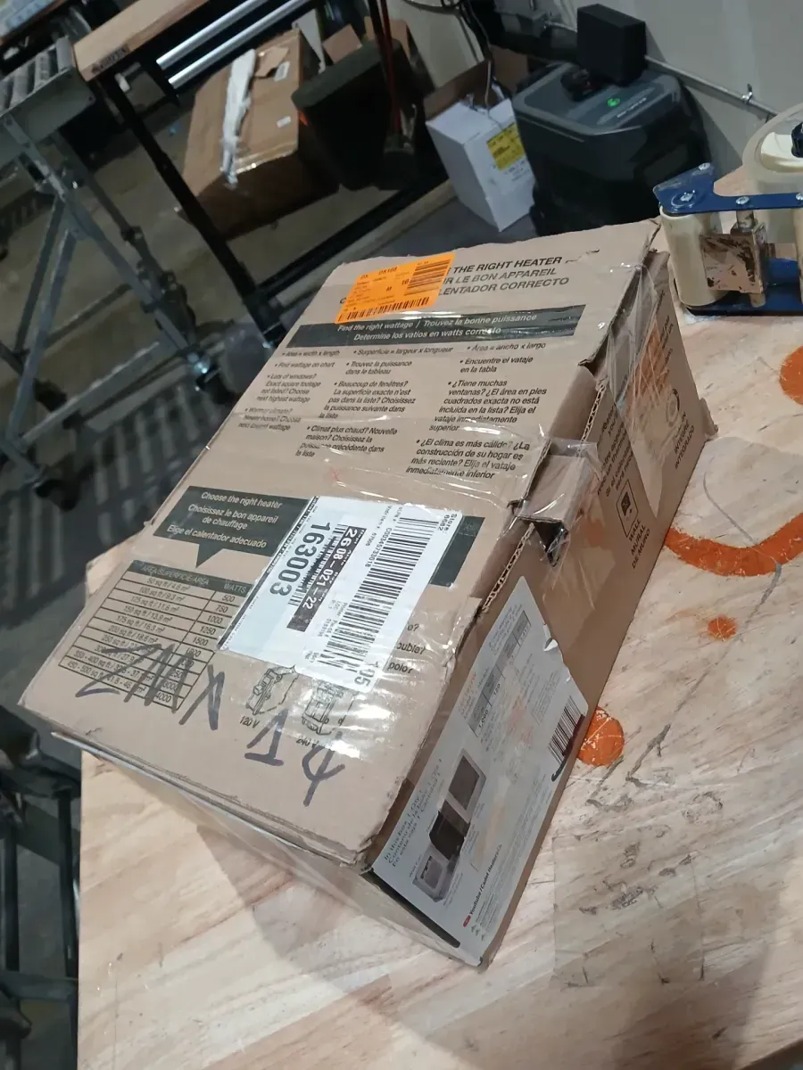 120-volt 1,000-watt Com-Pak In-wall Fan-forced Electric Heater in White with Thermostat - image 5