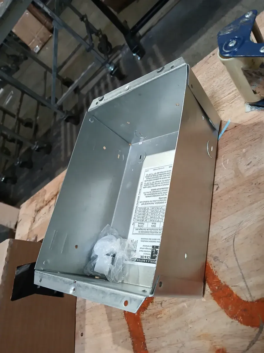 120-volt 1,000-watt Com-Pak In-wall Fan-forced Electric Heater in White with Thermostat - image 4