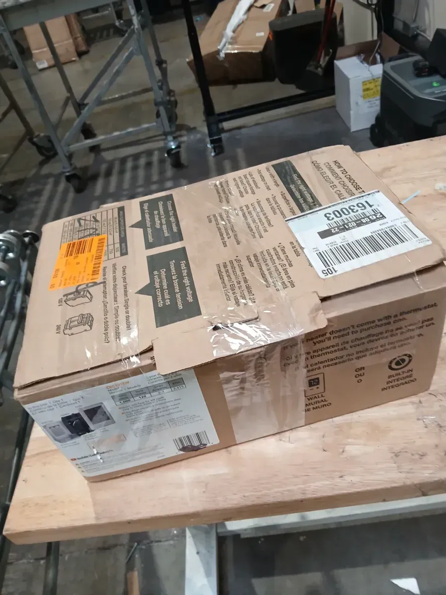 120-volt 1,000-watt Com-Pak In-wall Fan-forced Electric Heater in White with Thermostat - image 5