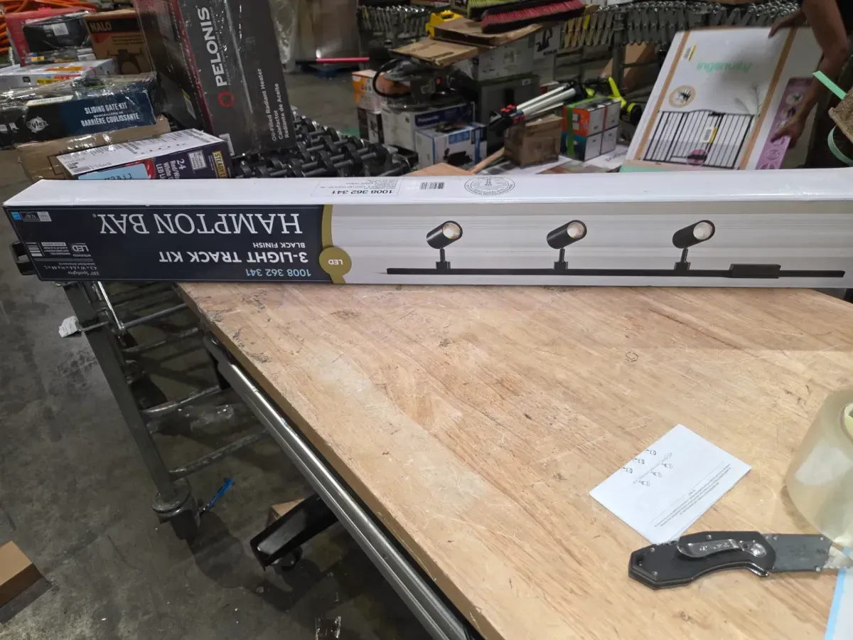 3.67 ft. Black Integrated LED Ceiling Mounted Hard Wired Linear Track Lighting Kit with Cylinder Heads 3-Light - image 6