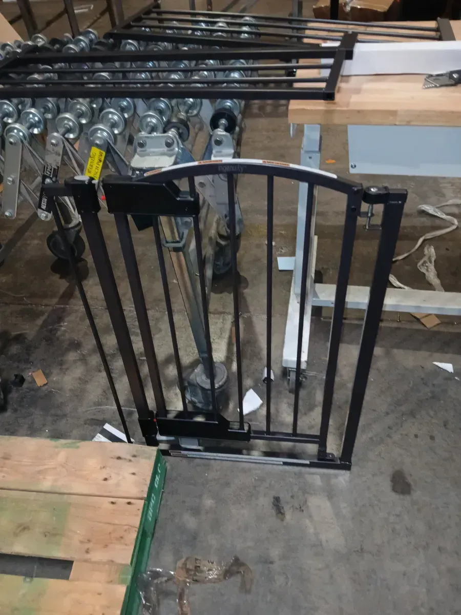 Thruway 52W Series Hands-Free GlideOpen Pressure/Hardware Mounted Pet and Baby Gate, 24"-52" Wide, 33" Tall - Espresso - image 2