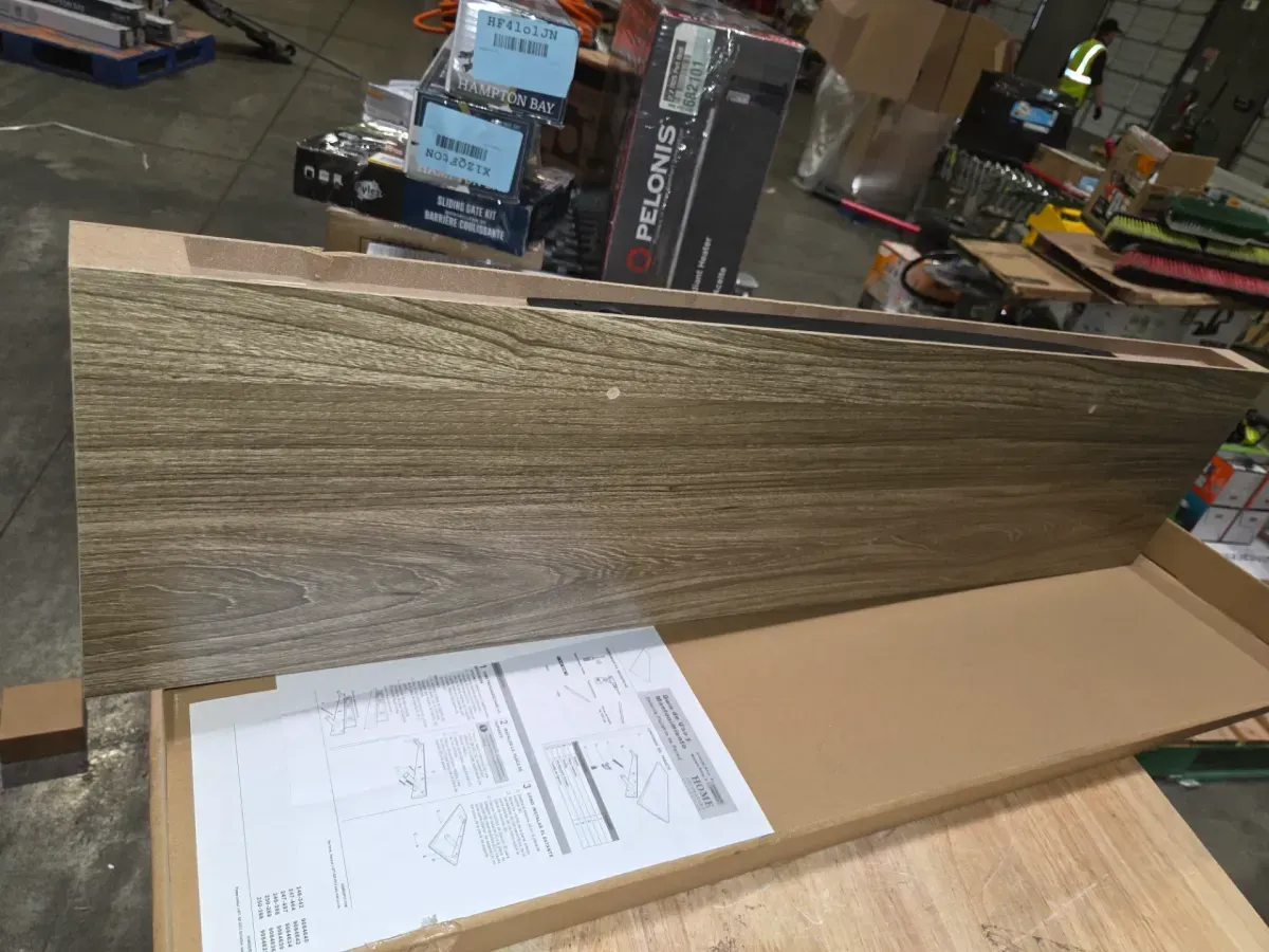 Chicago 10 in. W x 42 in. D Floating Grey Oak Decorative Ledge - image 4