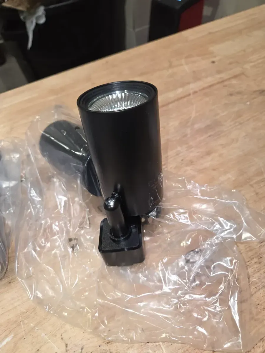 44 in. Black Integrated LED Linear Track Lighting Kit Mini Step 3-Light - image 4