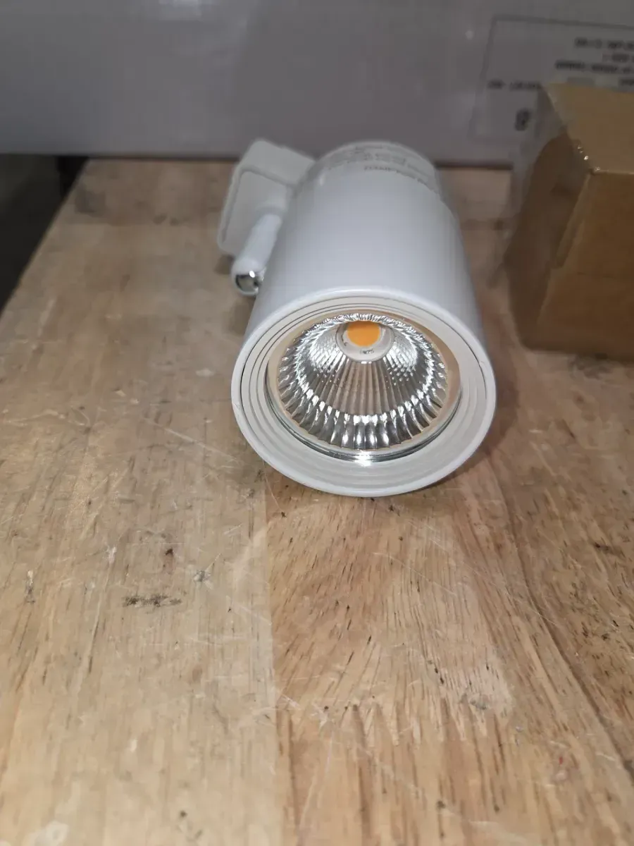 4 ft. White Integrated LED Linear Track Lighting Kit with Mini-Cylinder Step Heads 3-Light - image 5