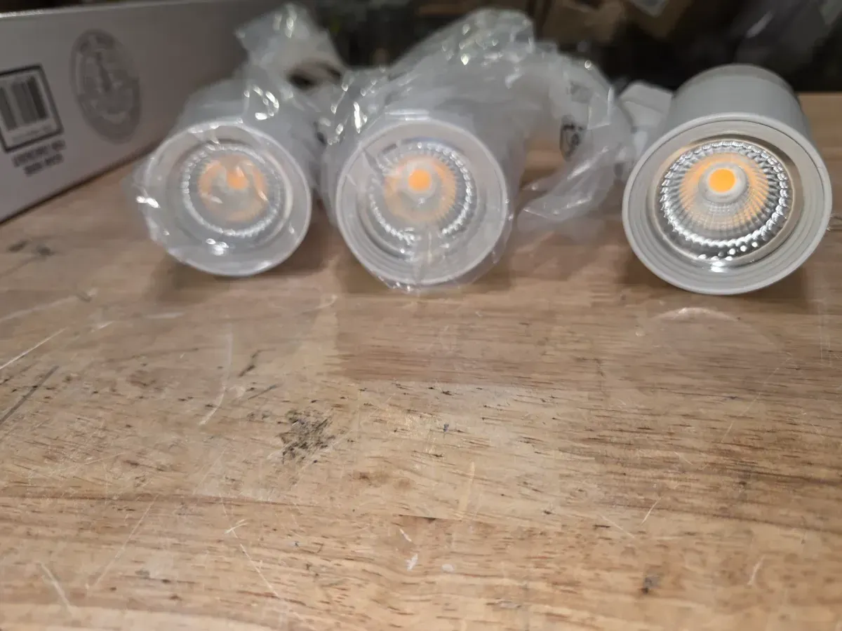 4 ft. White Integrated LED Linear Track Lighting Kit with Mini-Cylinder Step Heads 3-Light - image 7