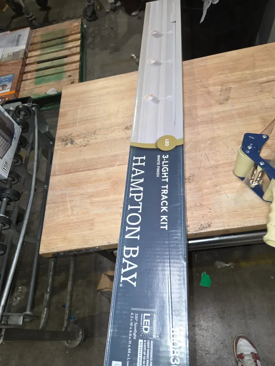 4 ft. White Integrated LED Linear Track Lighting Kit with Mini-Cylinder Step Heads 3-Light - image 8