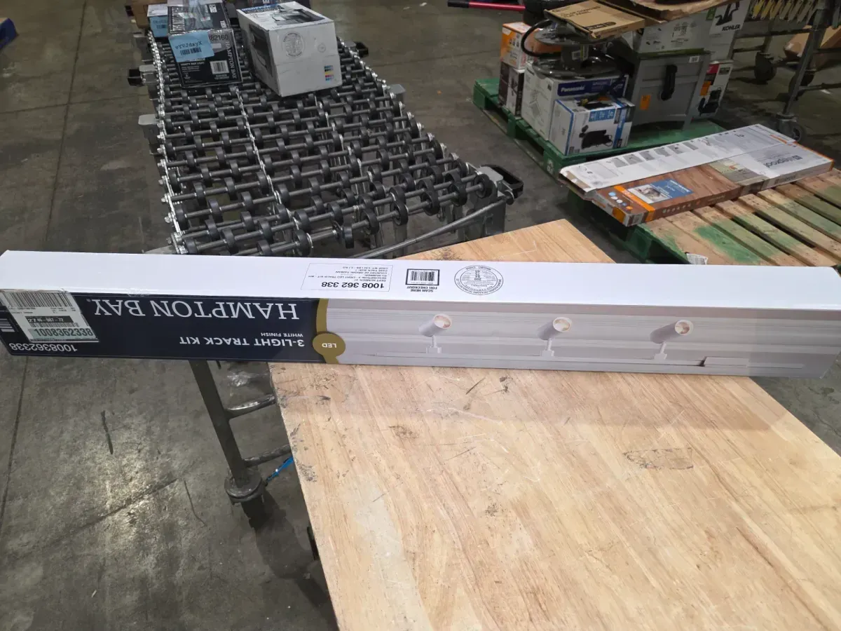 4 ft. White Integrated LED Linear Track Lighting Kit with Mini-Cylinder Step Heads 3-Light - image 6