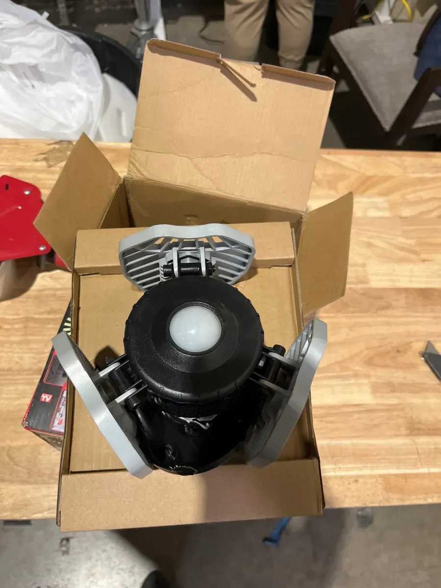 **pack of 2**7.5 in. x 4.25 in. 6000 Lumens Single Pole Occupancy LED Flush Mount Motion Activated Garage Light - image 3