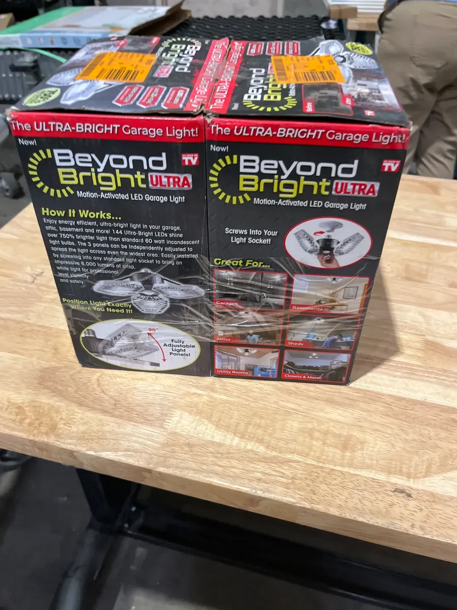 **pack of 2**7.5 in. x 4.25 in. 6000 Lumens Single Pole Occupancy LED Flush Mount Motion Activated Garage Light - image 4