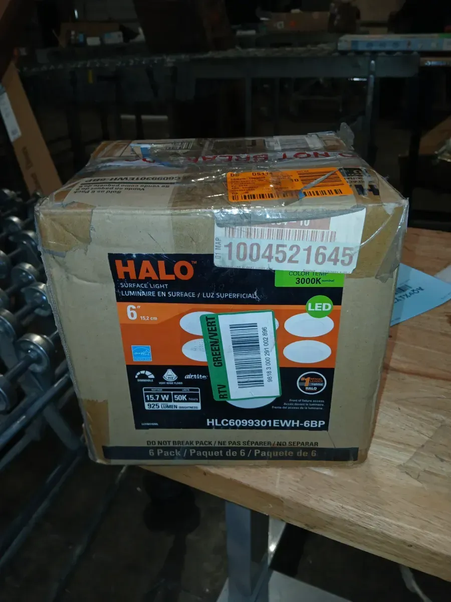 HLC 6 in. 3000K Integrated LED Recessed Light Trim (6-Pack) - image 5