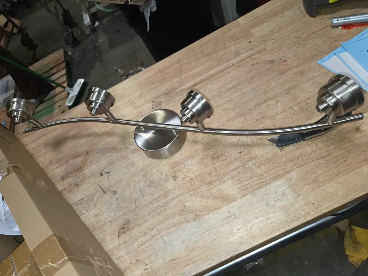 2.6 ft. 4-Light Brushed Nickel Integrated LED Track Lighting Kit - image 2