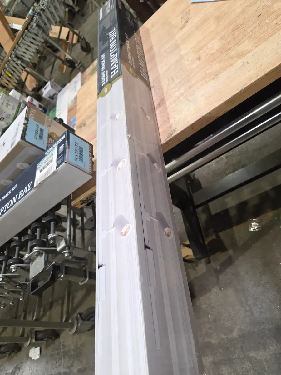 4 ft. White Integrated LED Linear Track Lighting Kit with Mini-Cylinder Step Heads 3-Light - image 8