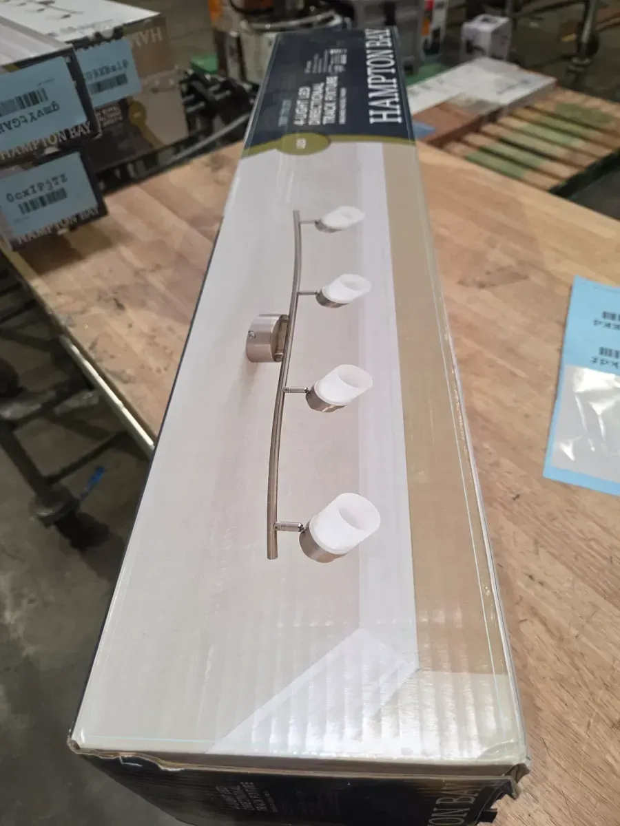 2.6 ft. 4-Light Brushed Nickel Integrated LED Track Lighting Kit - image 6