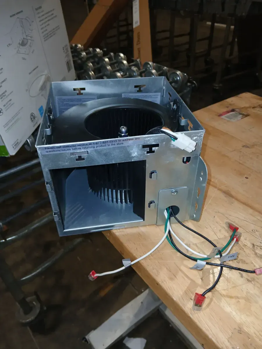 80 CFM 1.1 Sones Ceiling/Wall Bathroom Exhaust Fan with Adjustable CCT LED and Night Light - image 3