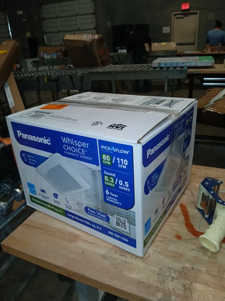 Whisper Choice Auto DC Pick-A-Flow 80/110 CFM Ceiling Bathroom Exhaust Fan with Humidity Sense and Flex-Z Fast Bracket - image 5