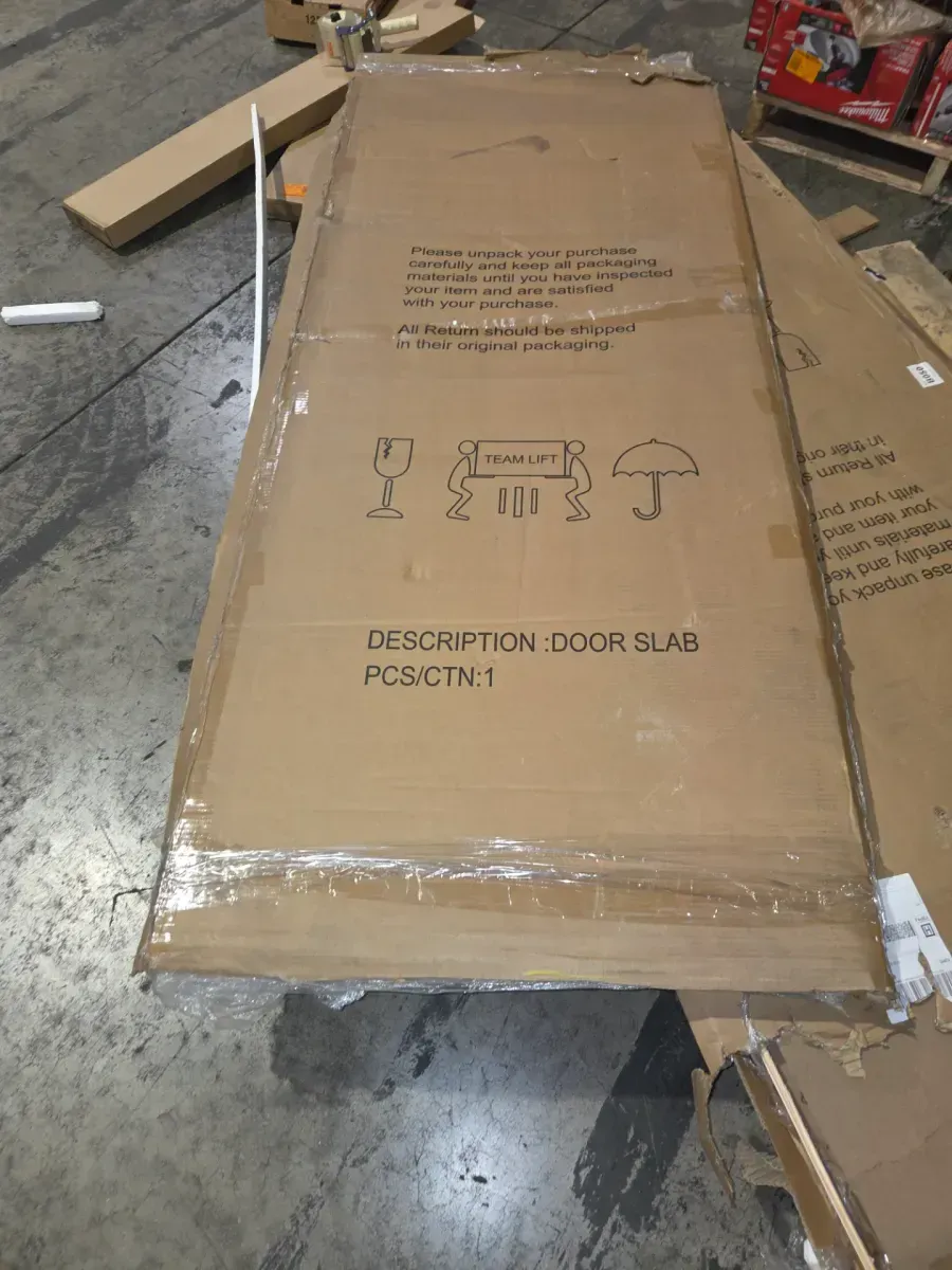 30in. x 80 in. 1-Lite Frosted Glass Right Handed White Solid Core Glass Single Prehung Interior Door with Weatherstrip - image 3