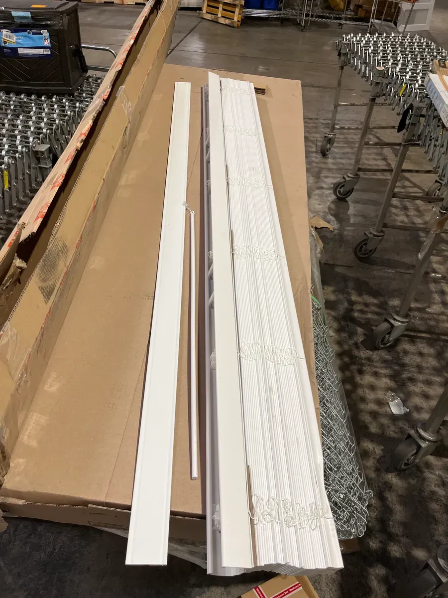 White Cordless Room Darkening Faux Wood Blind/Shade w/ 2 in. Slats - 72.5 in. W x 64 in. L (Actual Size 72 in. x 64 in.) - image 4