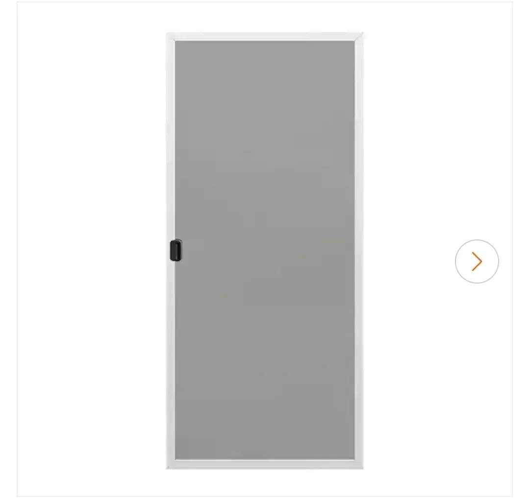 JELD-WEN 36 in. x 78 in. White Painted Steel Reversible French Patio Door Screen - image 1