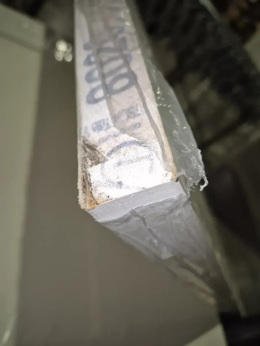 Builders Choice 32 in. x 80 in. 1-Panel Shaker Solid Core Primed Pine Interior Door Slab - image 4