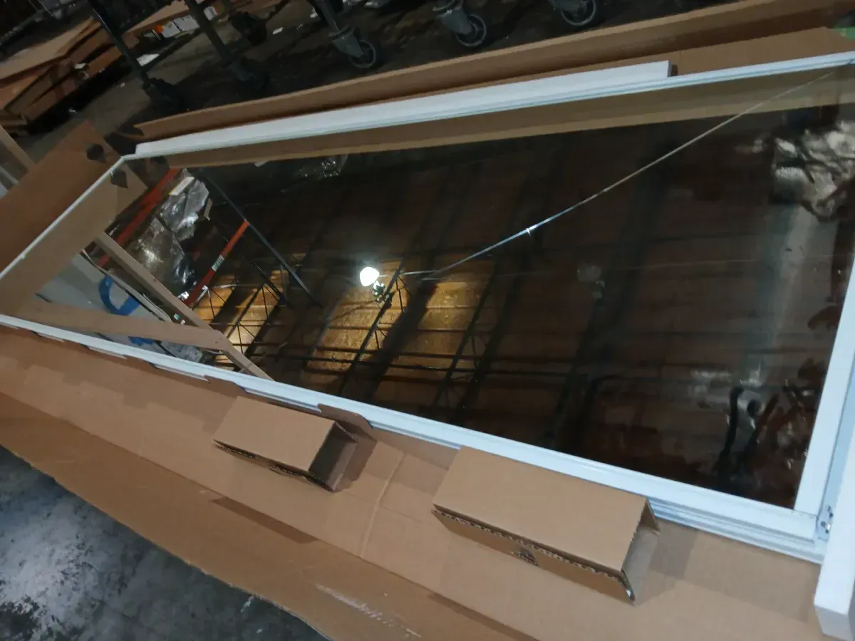 Contractors Wardrobe 59 in. x 96 in. Savoy White Steel Frame Mirrored Interior Sliding Closet Door - image 6